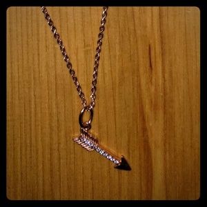 Origami Owl Rose Gold colored Arrow Necklace